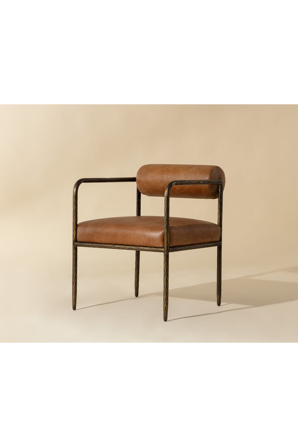 Modern European furniture - Leather Bolster-Back Dining Chair - www.oroa.com