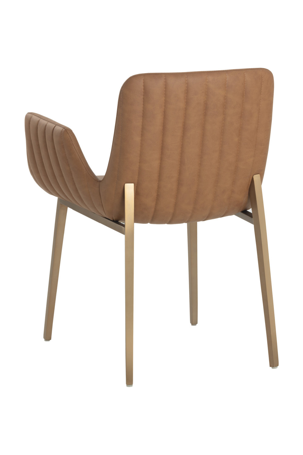Leather Look Scooped Dining Armchair by Splendido Lucano Dining Chair, alternate view 5
