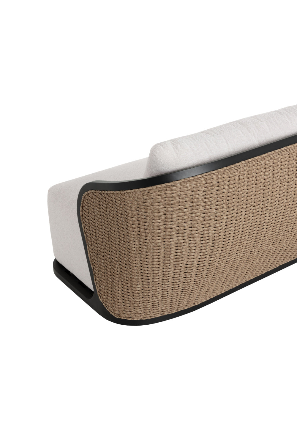 Cream Boucle Indoor/Outdoor Sofa by Splendido Bora, alternate view 5