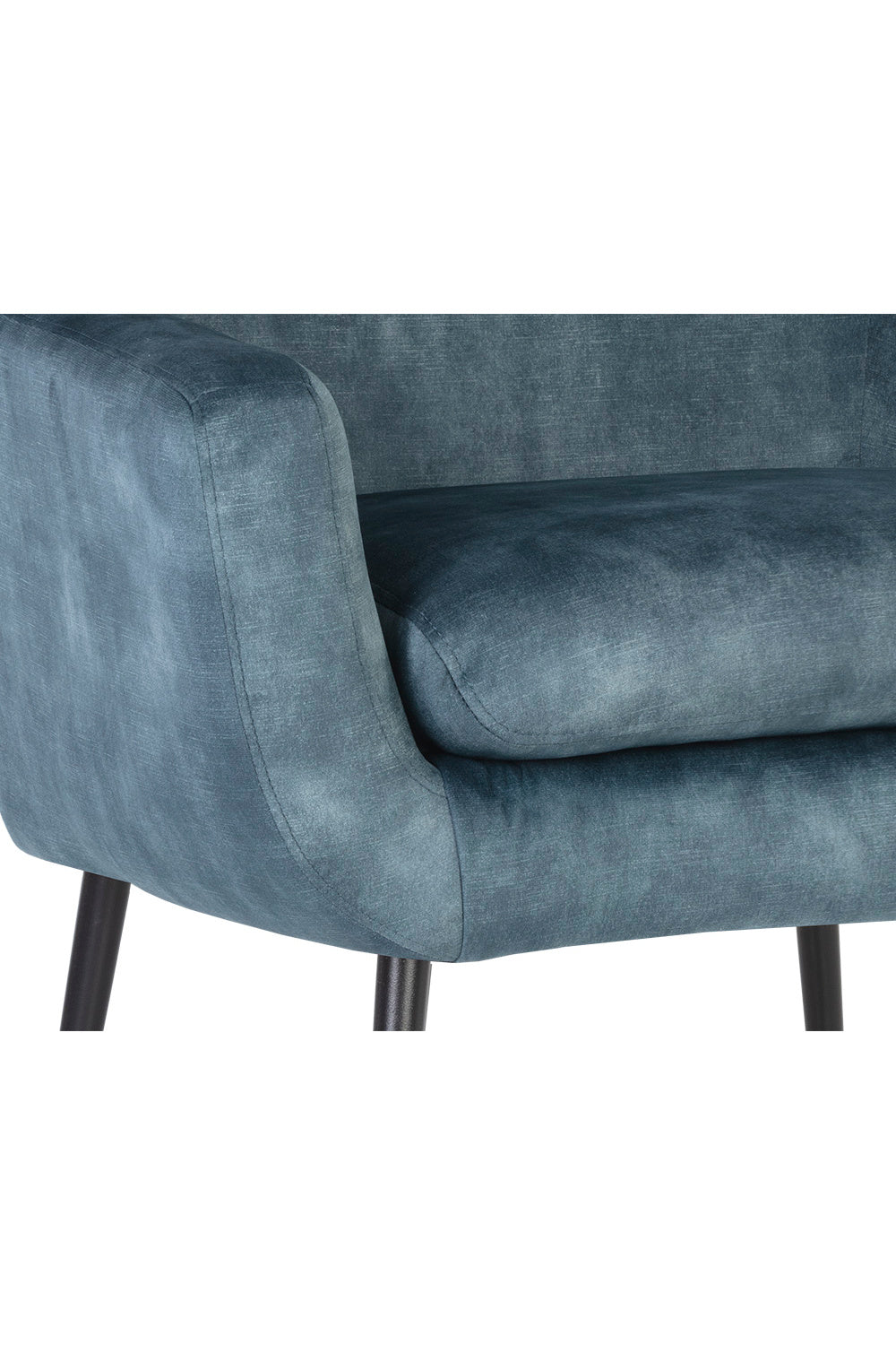 Blue Fabric Lounge Chair by Splendido Aletta Accent Chair, alternate view 8