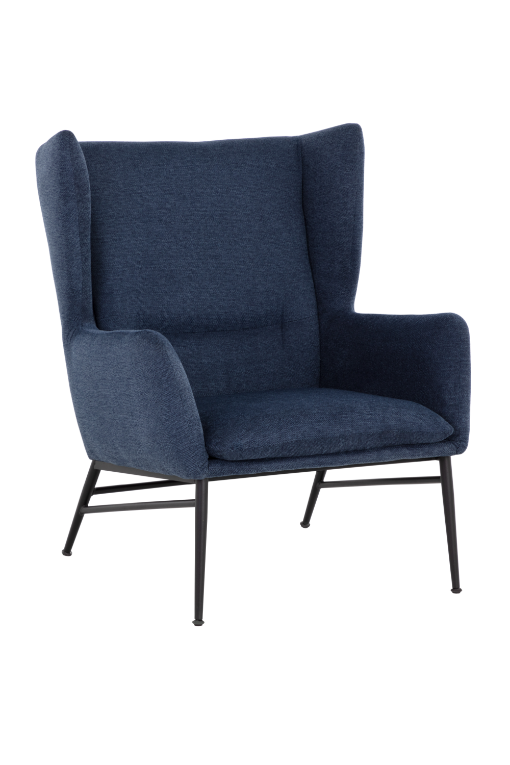 Blue Wingback Lounge Chair by Splendido Kasen Accent Chair