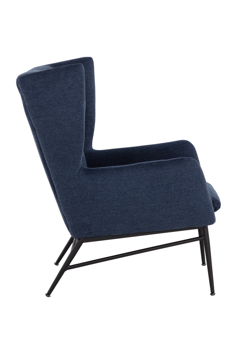 Blue Wingback Lounge Chair by Splendido Kasen Accent Chair, alternate view 4