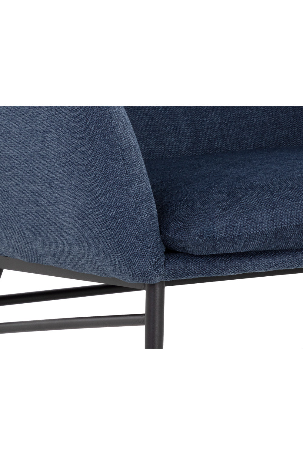 Blue Wingback Lounge Chair by Splendido Kasen Accent Chair, alternate view 8