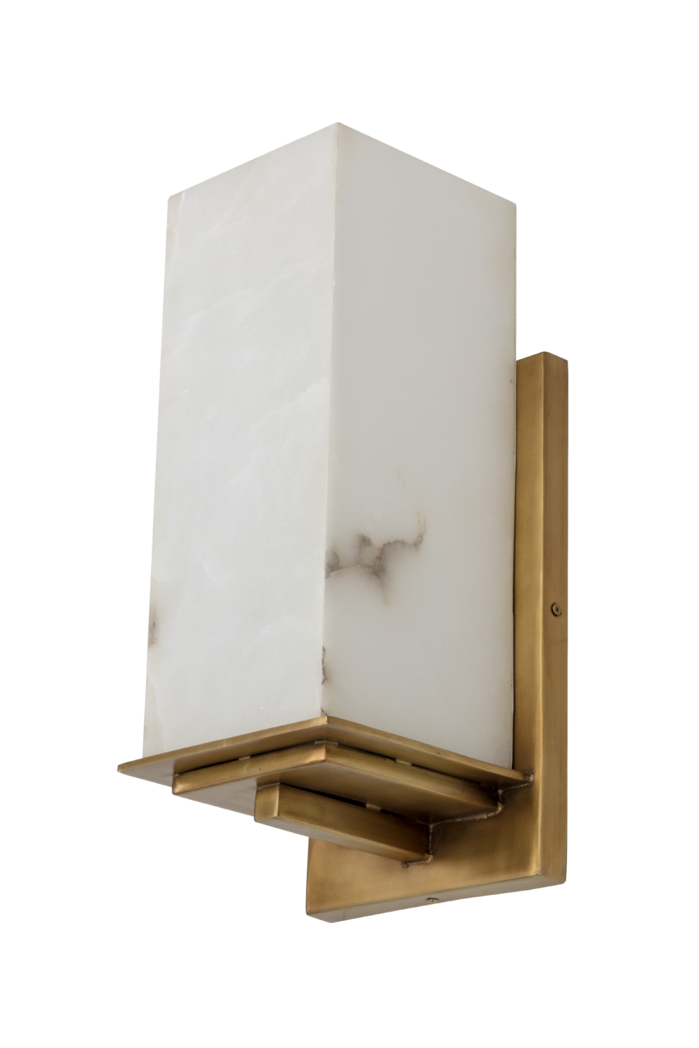 Alabaster Block Wall Lamp by Splendido Kinu, alternate view 3