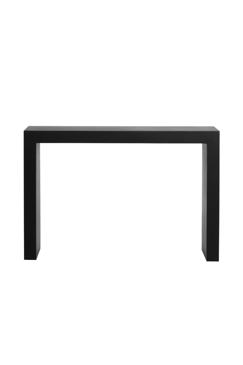 Black Minimalist Indoor/Outdoor Console Table by Splendido Axle