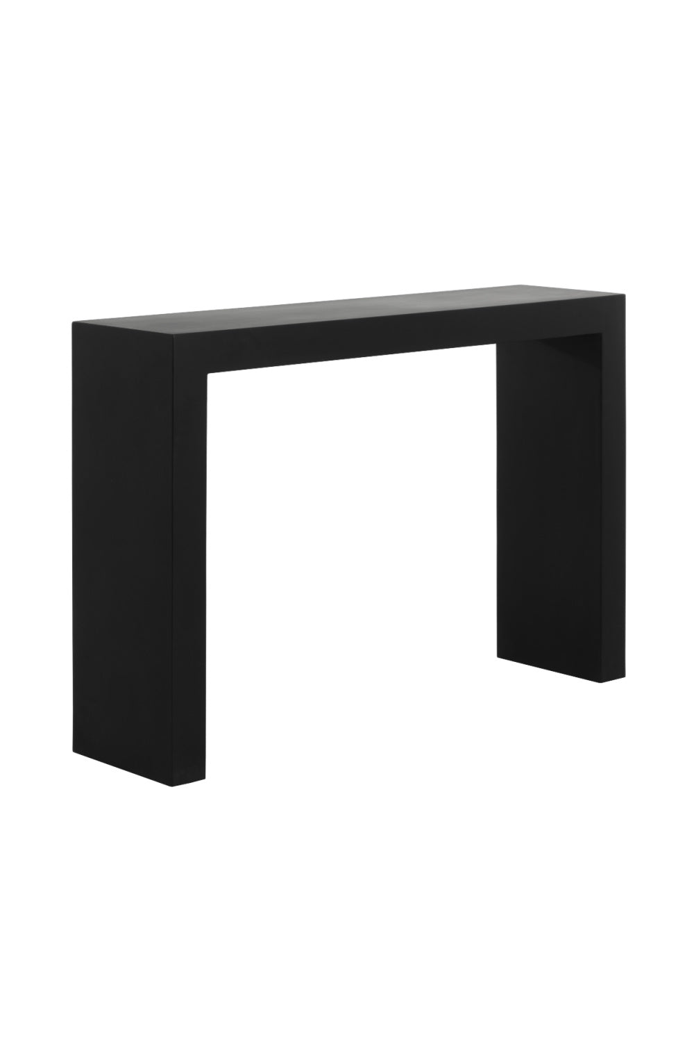 Black Minimalist Indoor/Outdoor Console Table by Splendido Axle, alternate view 3