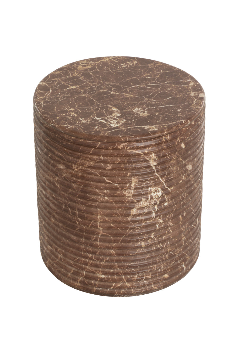 Mocha Concrete Indoor/Outdoor Stool by Splendido Riva Accent Stool, alternate view 3