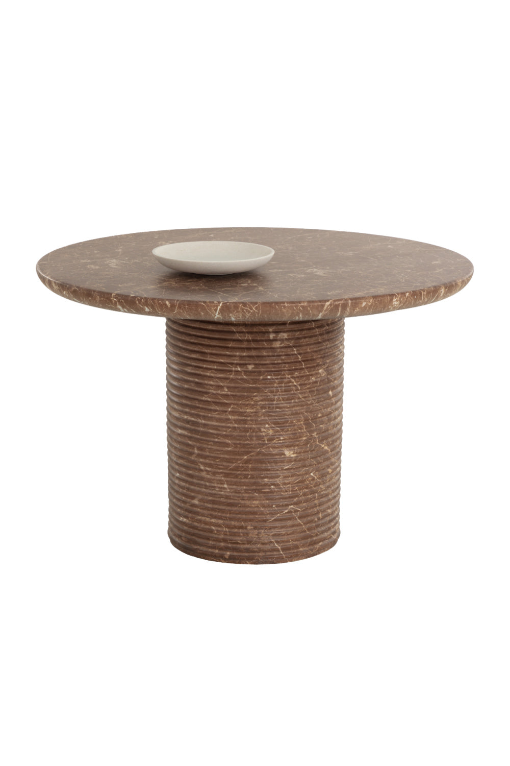 Round Indoor/Outdoor Marble Effect Dining Table by Splendido Riva Outdoor Dining Table, alternate view 4