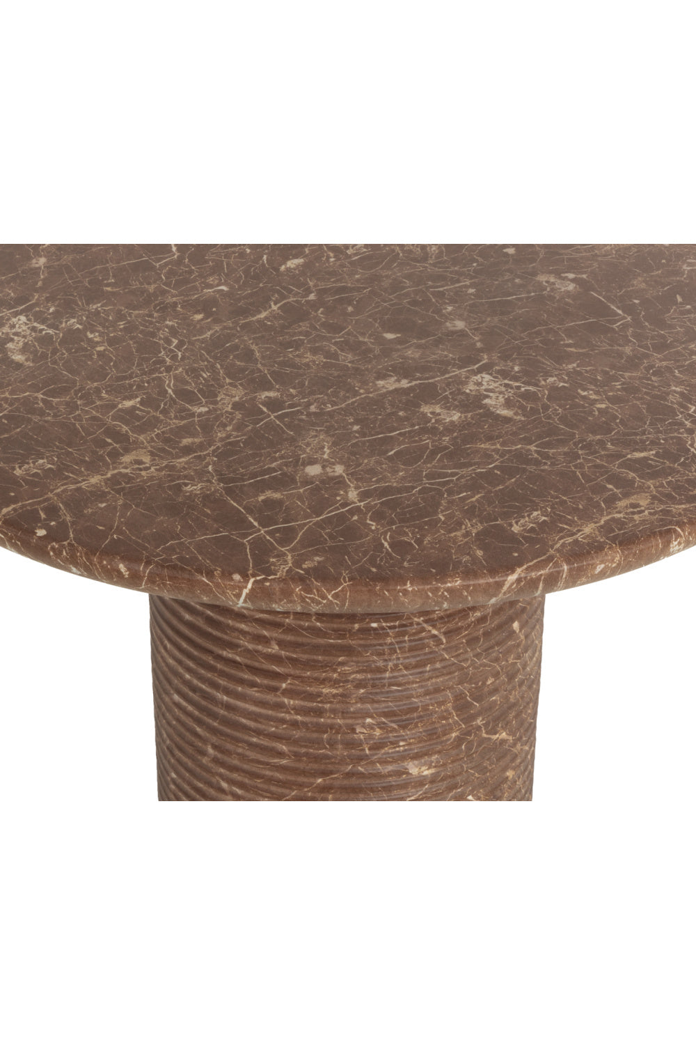 Round Indoor/Outdoor Marble Effect Dining Table by Splendido Riva Outdoor Dining Table, alternate view 5