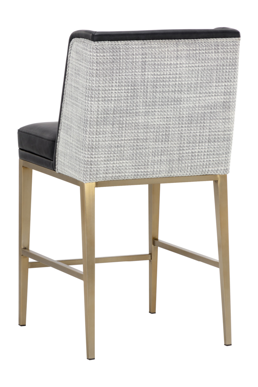 Black Leather Counter Stool by Splendido Joplin, alternate view 5