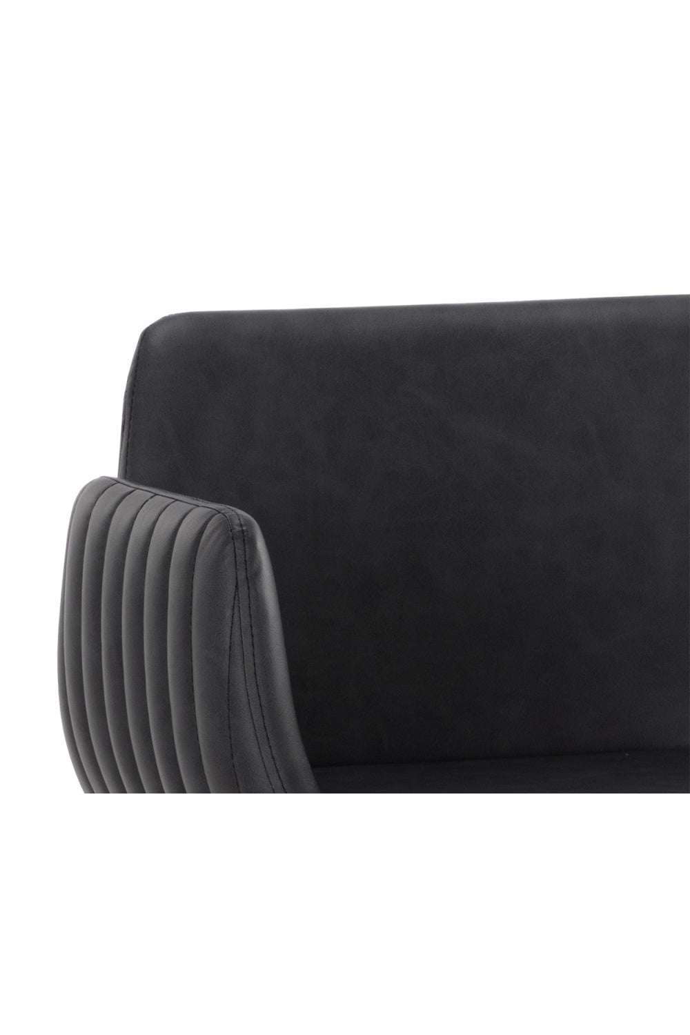 Leather-Look Channeled Arm Counter Stool by Splendido Lucano, alternate view 20