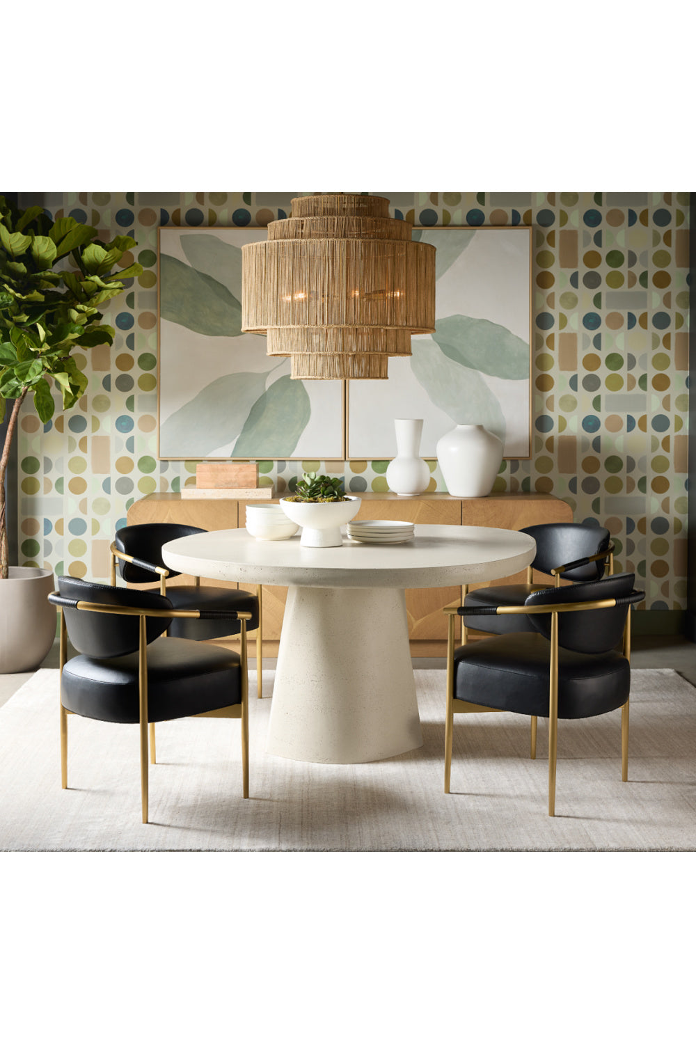 Leather Look Rope Dining Chair by Splendido Heloise, alternate view 23