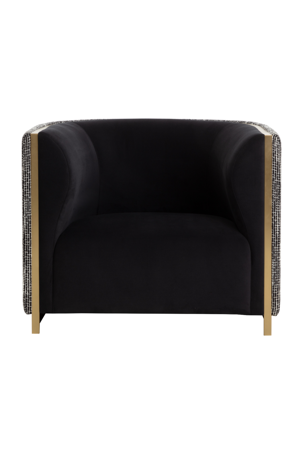 Gold Inlay Curved Lounge Chair by Splendido Larron Accent Chair, alternate view 18