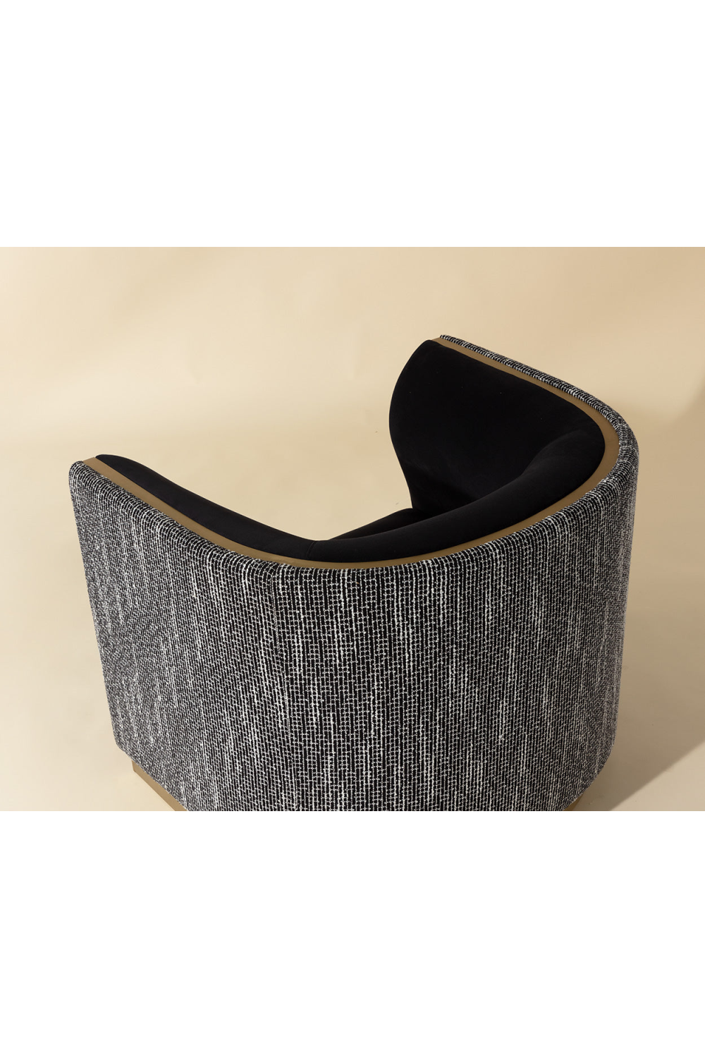 Gold Inlay Curved Lounge Chair by Splendido Larron Accent Chair, alternate view 26