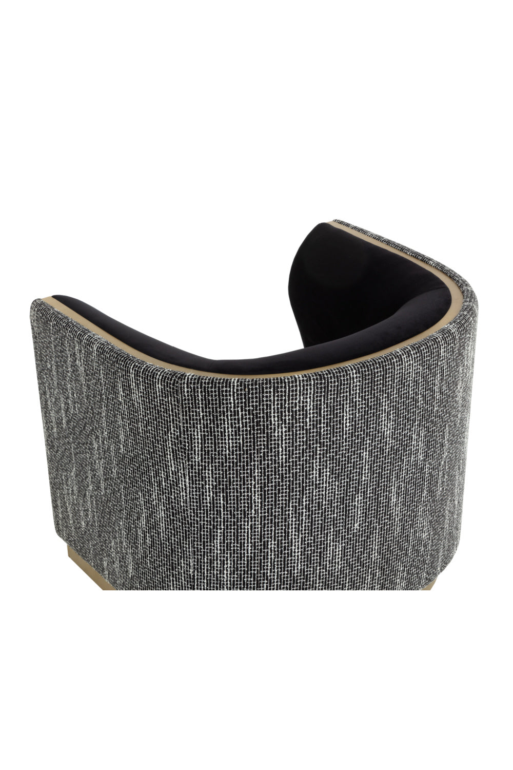 Gold Inlay Curved Lounge Chair by Splendido Larron Accent Chair, alternate view 21