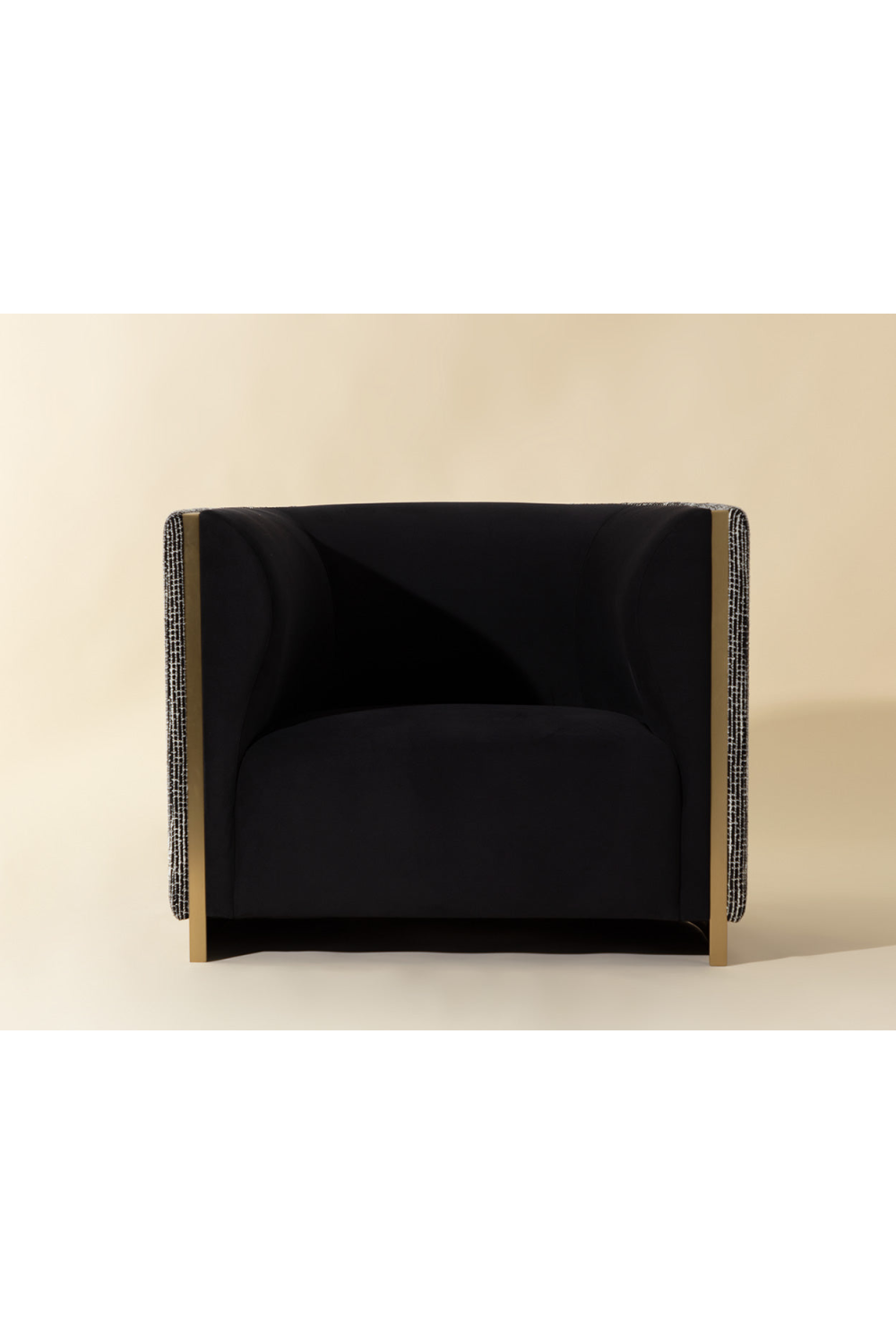 Gold Inlay Curved Lounge Chair by Splendido Larron Accent Chair, alternate view 22