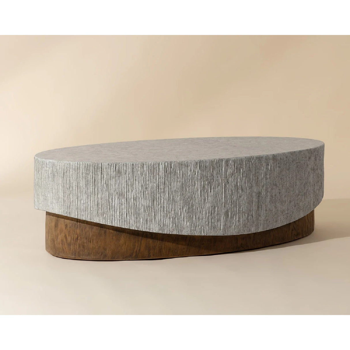 Gray Concrete Indoor/Outdoor Coffee Table by Splendido Leda, alternate view 9