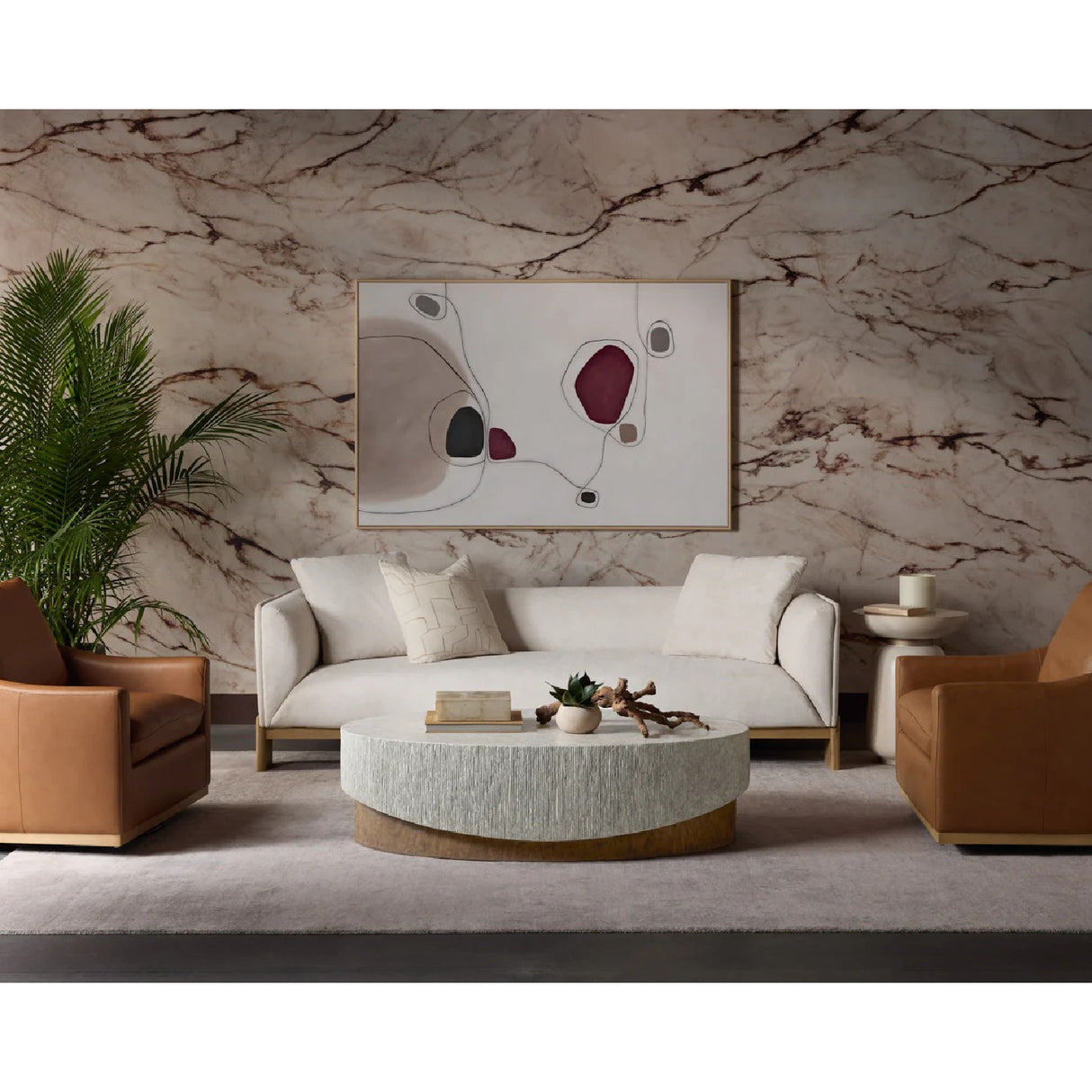 Modern European furniture - Gray Concrete Indoor/Outdoor Coffee Table - www.oroa.com