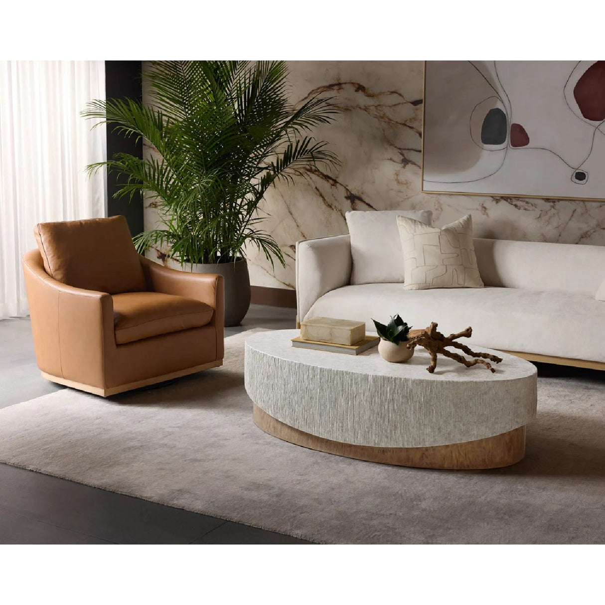 Gray Concrete Indoor/Outdoor Coffee Table by Splendido Leda, alternate view 14