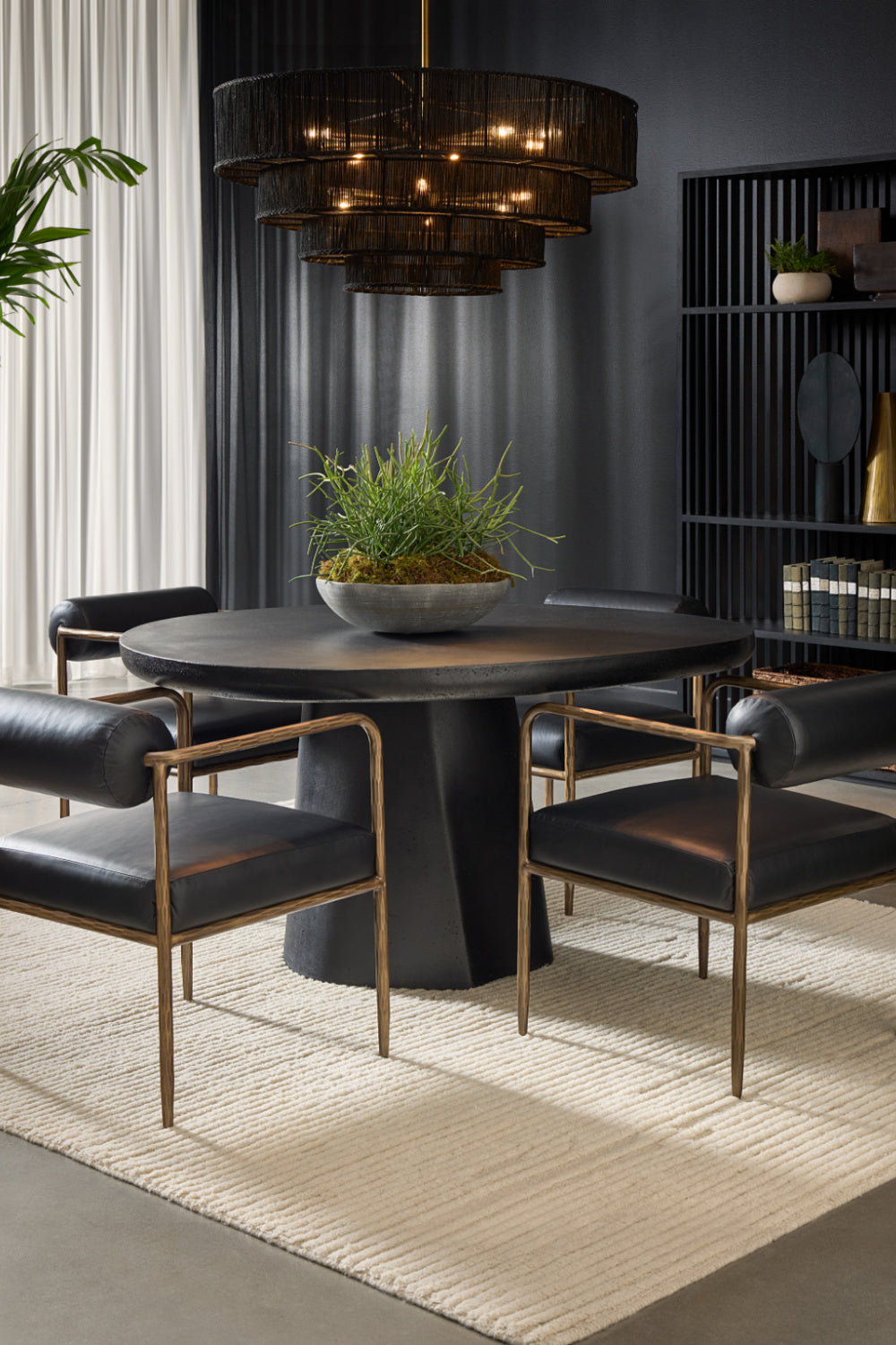 Sculptural Indoor/Outdoor Concrete Dining Table by Splendido Celica Outdoor Dining Table, alternate view 11