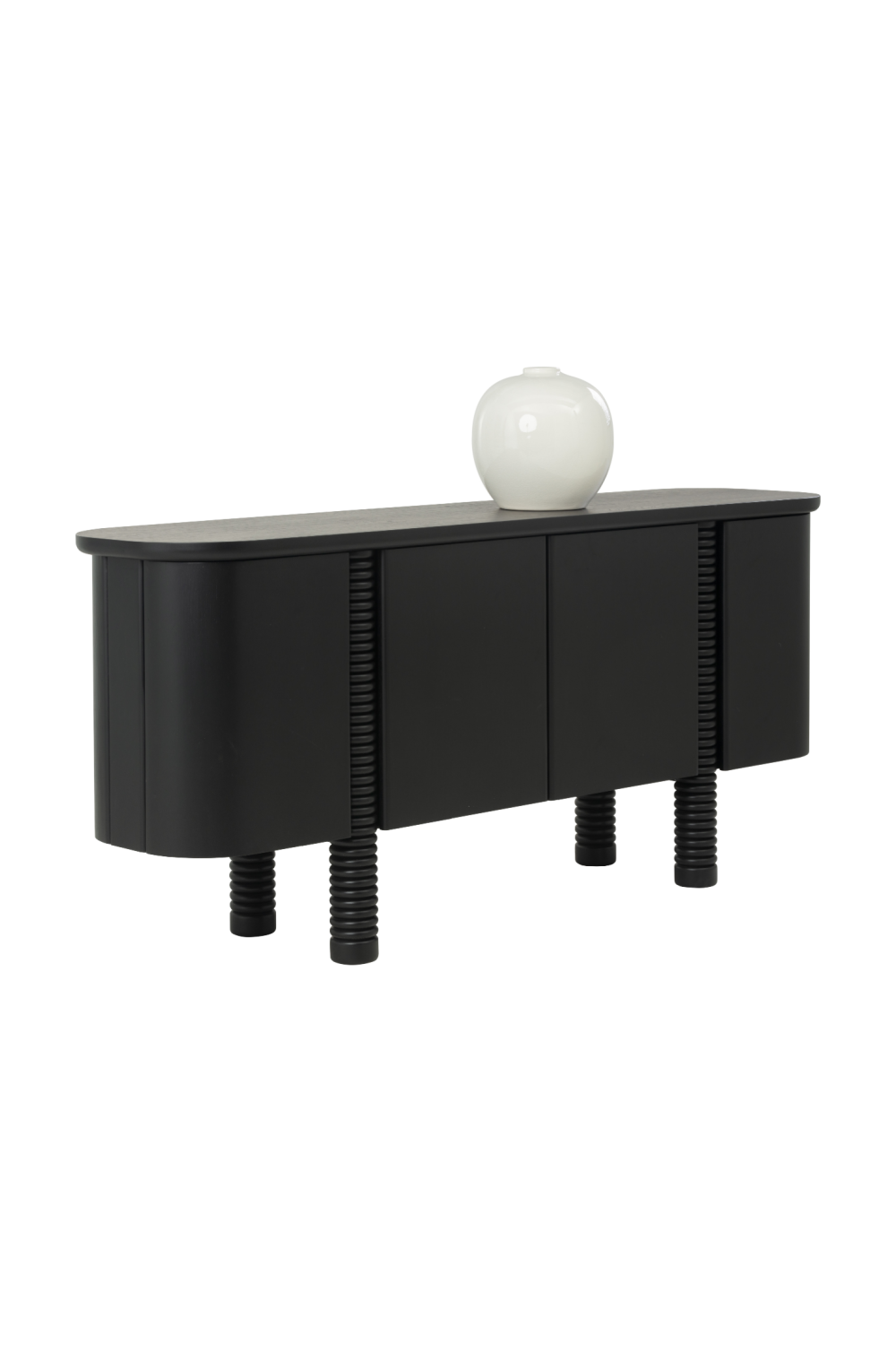 Black Oak 4-Door Sideboard by Splendido Magnus, alternate view 3