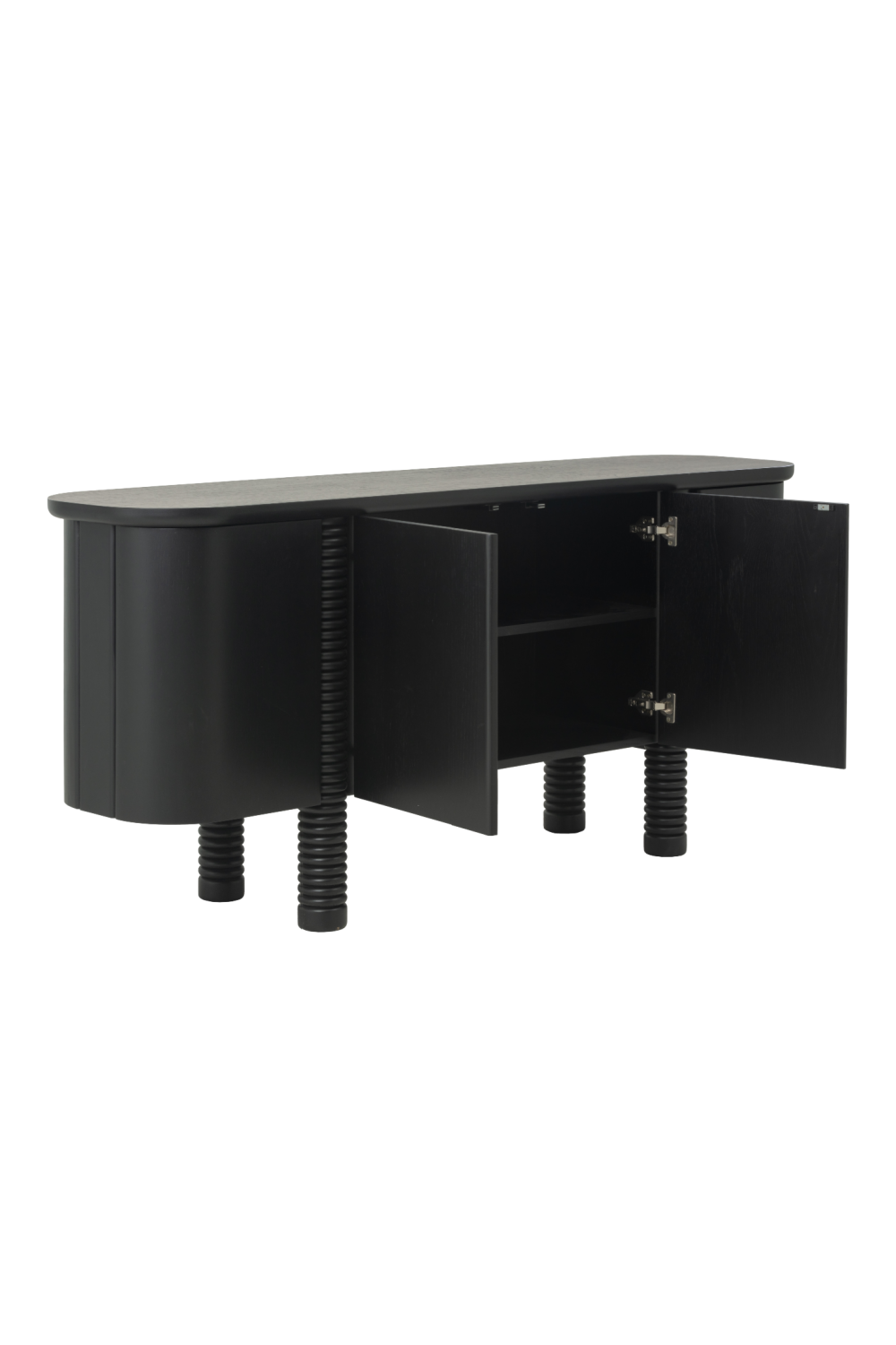 Black Oak 4-Door Sideboard by Splendido Magnus, alternate view 4