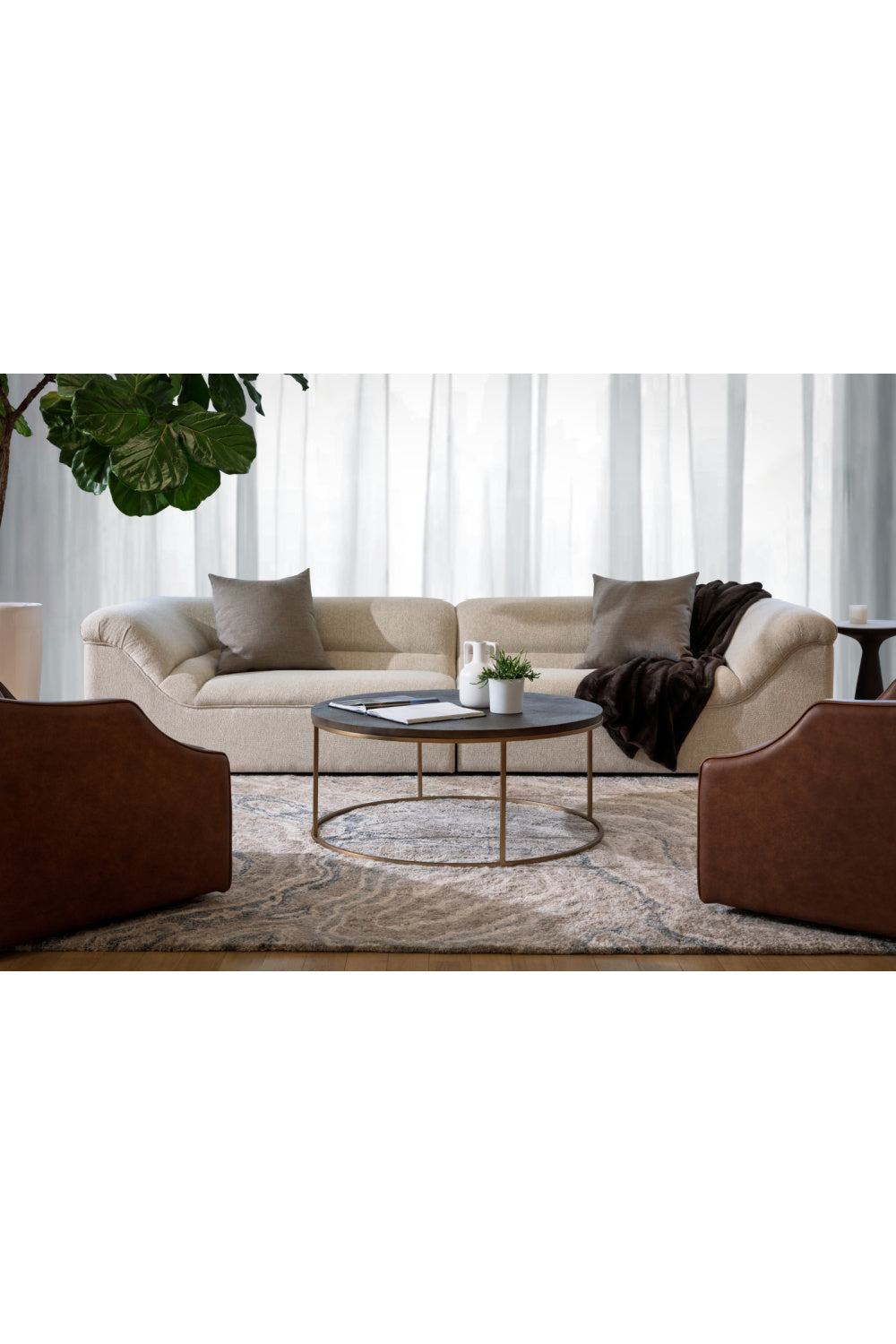 Modern Minimalist Fabric Sofa by Splendido Gladys, alternate view 8
