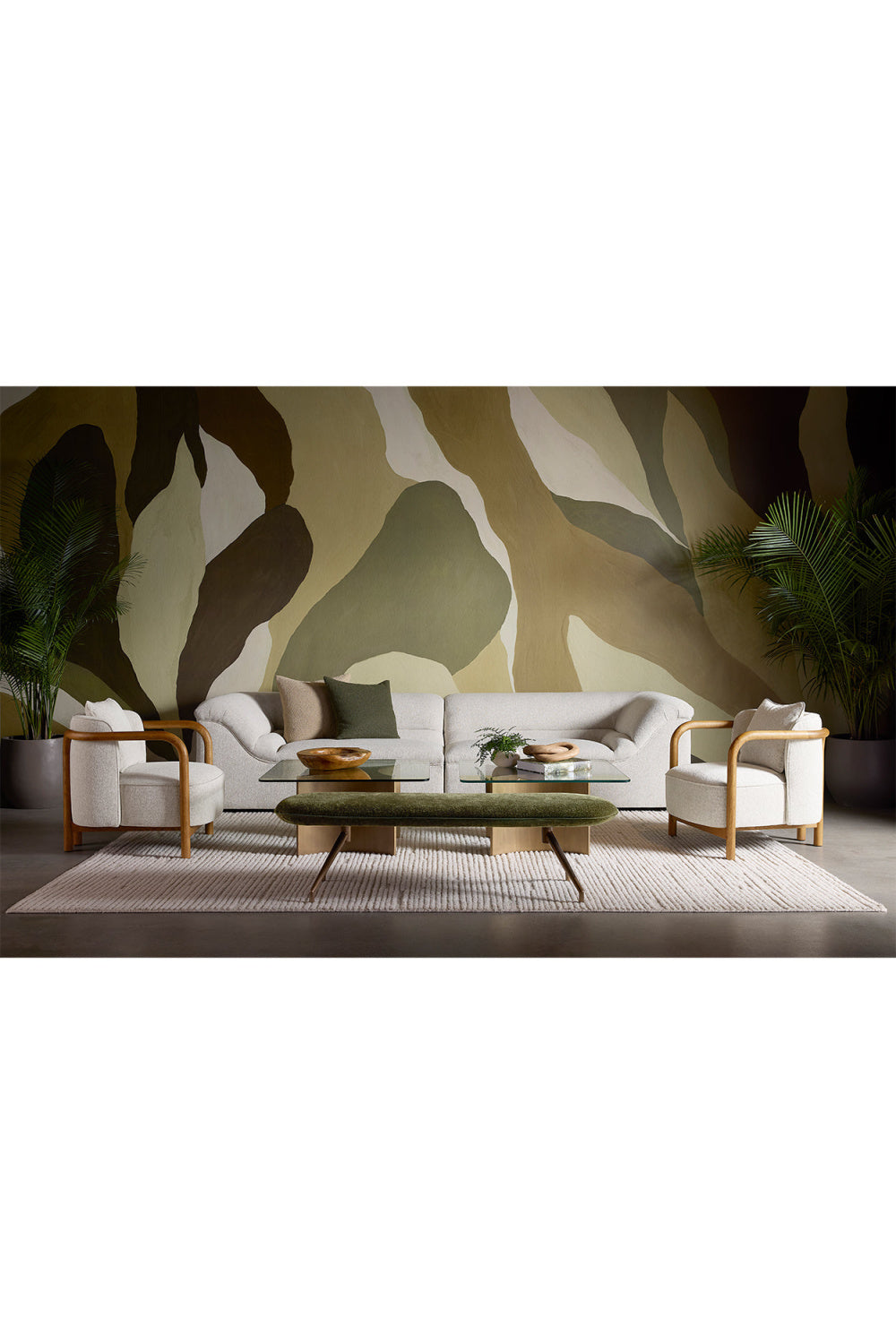 Curved Wood Frame Lounge Chair by Splendido Beatrice Accent Chair, alternate view 13