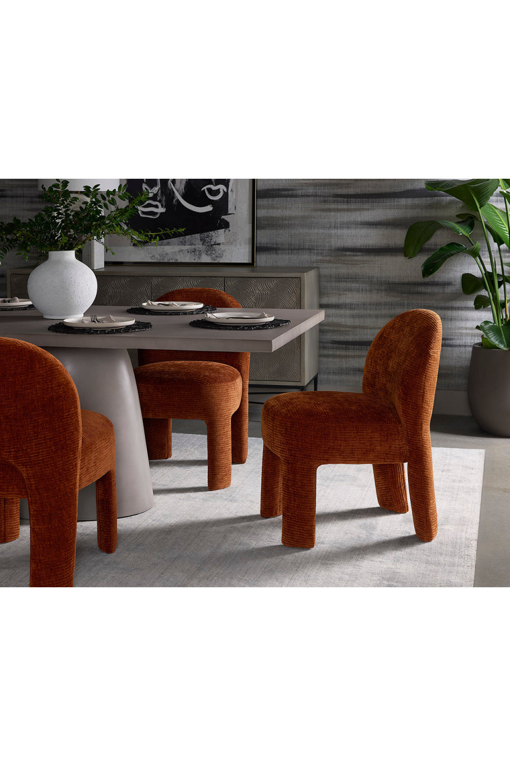Ribbed Fabric Dining Chair by Splendido Myrtle, alternate view 7