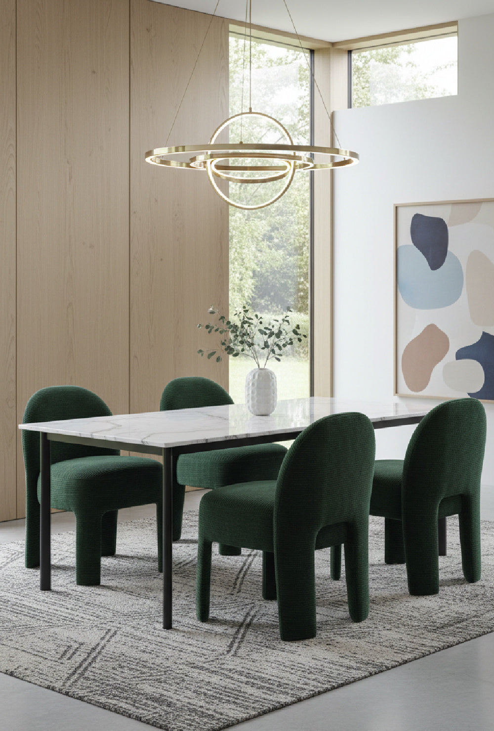 Ribbed Fabric Dining Chair by Splendido Myrtle, alternate view 9