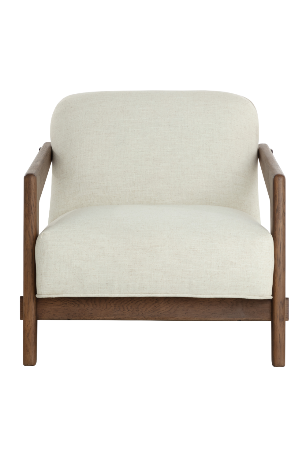 Brown Oak Framed Lounge Chair by Splendido Bosco Accent Chair, alternate view 3