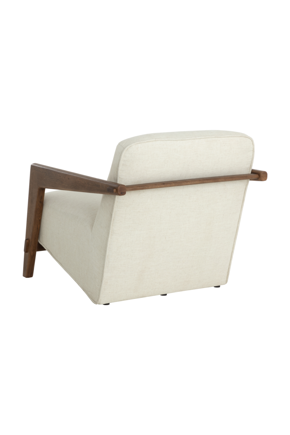 Brown Oak Framed Lounge Chair by Splendido Bosco Accent Chair, alternate view 5
