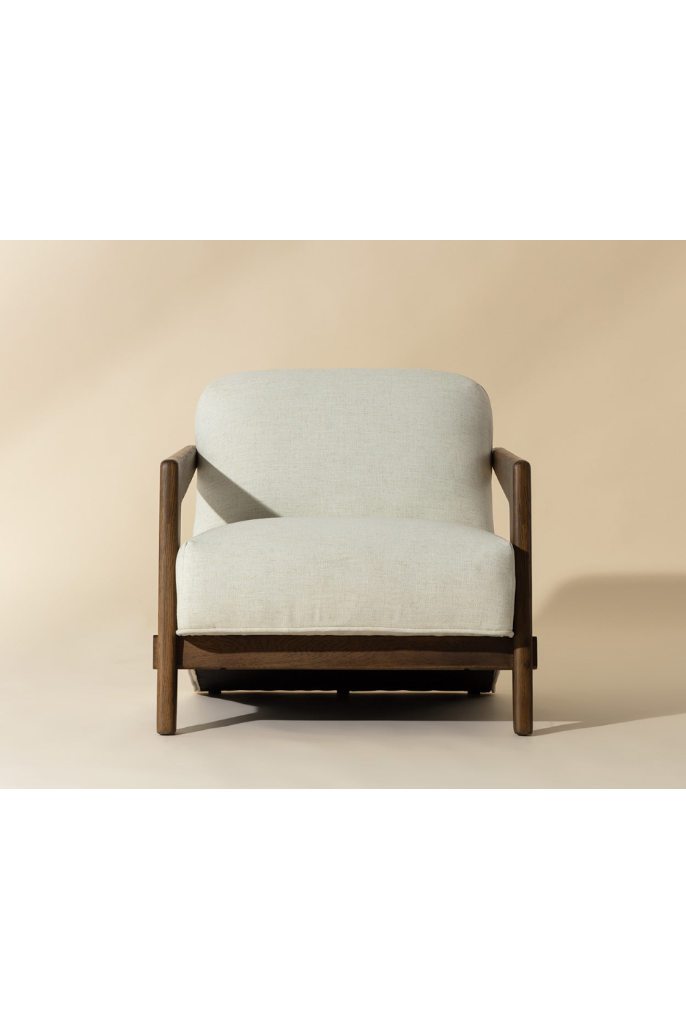 Brown Oak Framed Lounge Chair by Splendido Bosco Accent Chair, alternate view 7