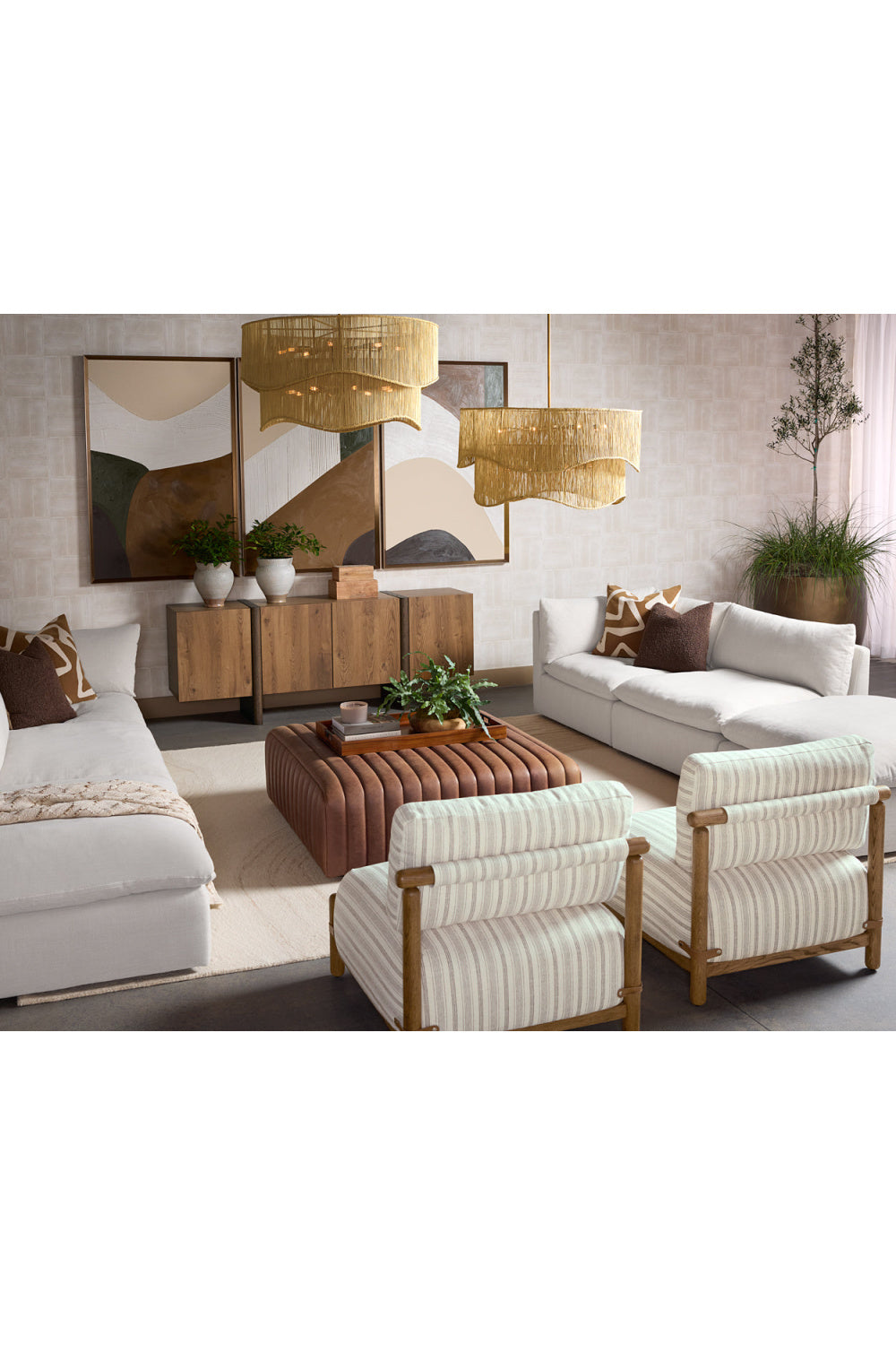 Stripe Pattern Lounge Chair by Splendido Holst Accent Chair, alternate view 10
