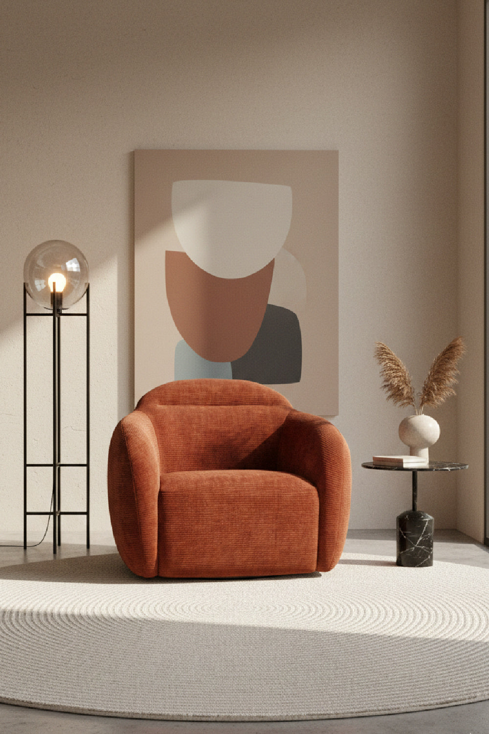 Modern Swivel Lounge Chair by Splendido Ismo Accent Chair, alternate view 13