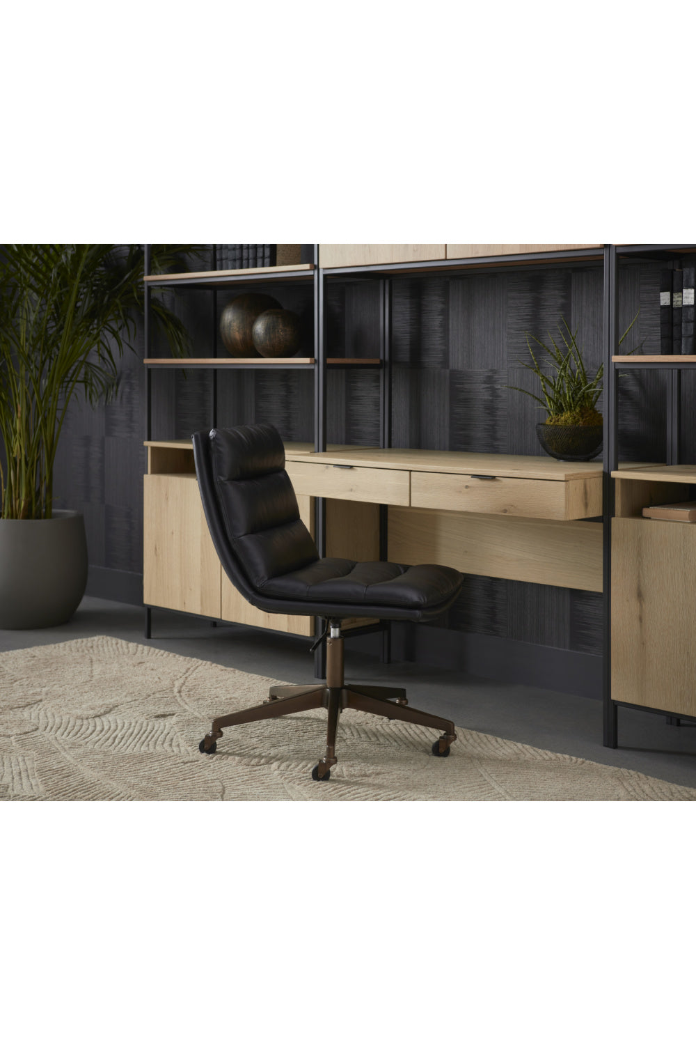 Padded Swivel Office Chair by Splendido Stinson, alternate view 38