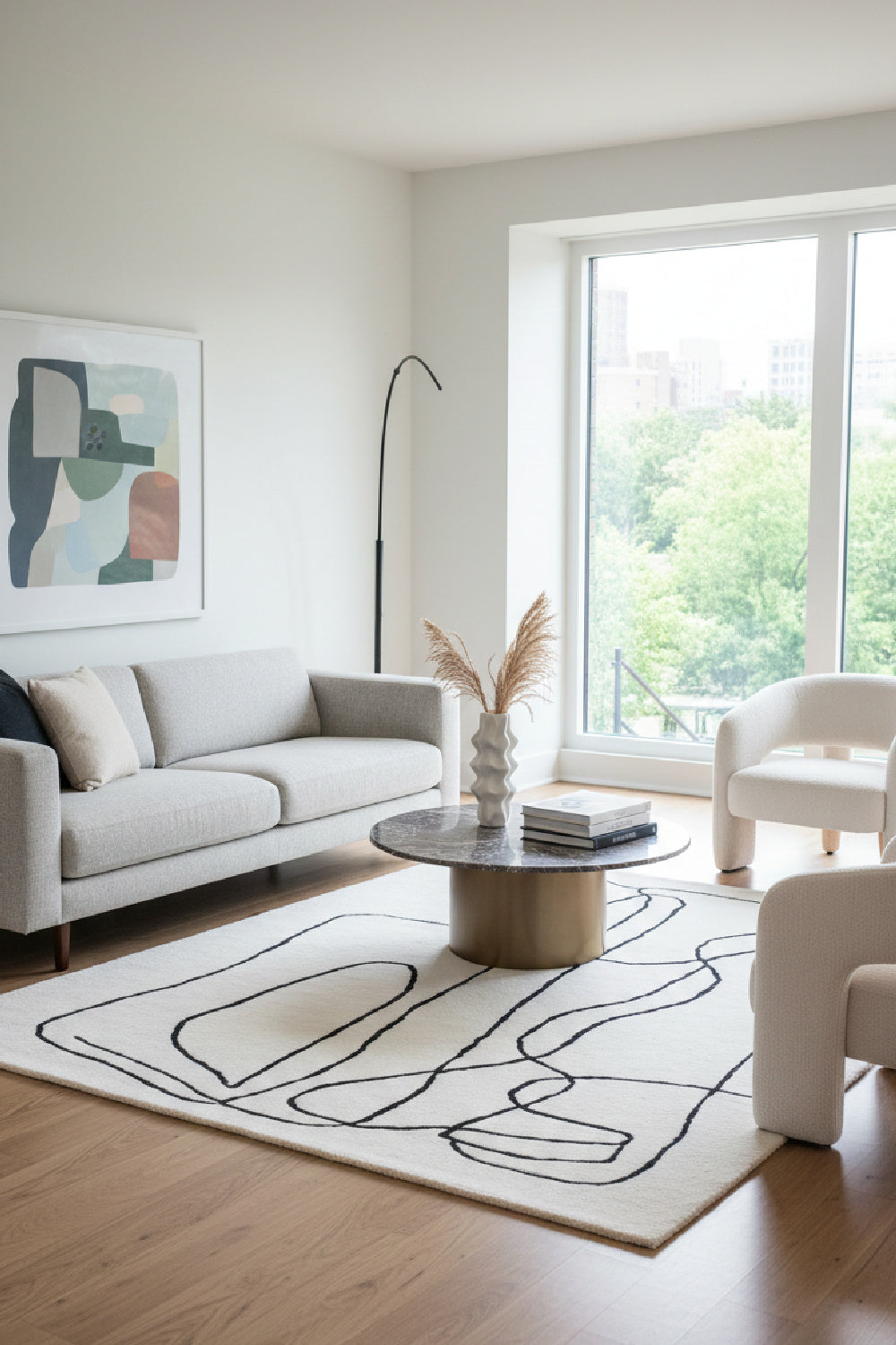 Organic Texture Wool Rug by Splendido Tilda, alternate view 2