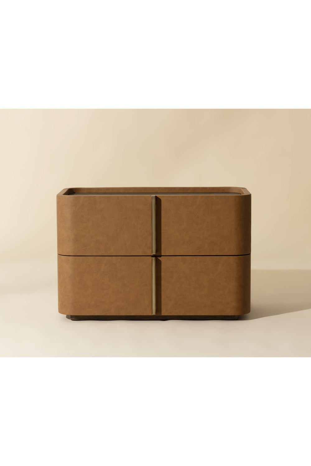 Leather-Look 2-Drawer Nightstand by Splendido Jamille, alternate view 52