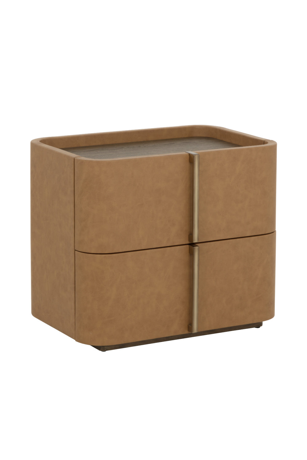 Leather-Look 2-Drawer Nightstand by Splendido Jamille, alternate view 15