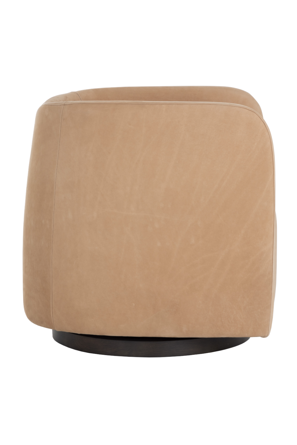 Modern European furniture - Nubuck Leather Swivel Lounge Chair - www.oroa.com