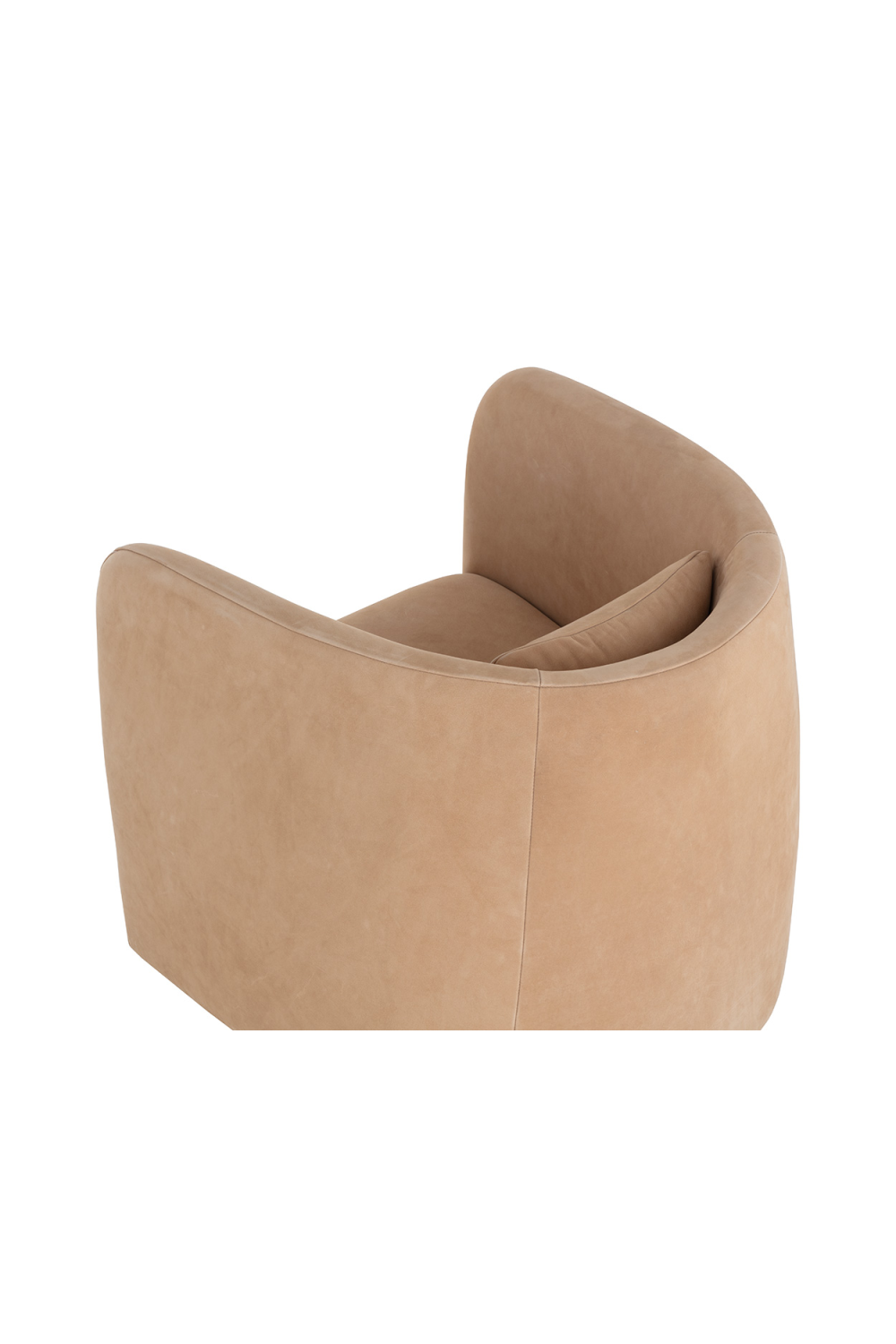 Nubuck Leather Swivel Lounge Chair by Splendido Emilie Accent Chair, alternate view 6