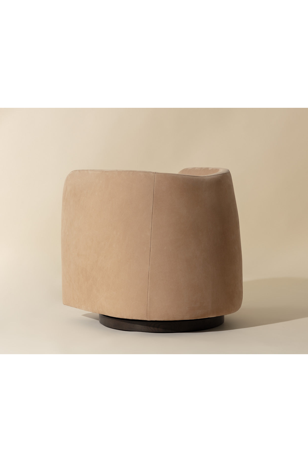 Nubuck Leather Swivel Lounge Chair by Splendido Emilie Accent Chair, alternate view 9
