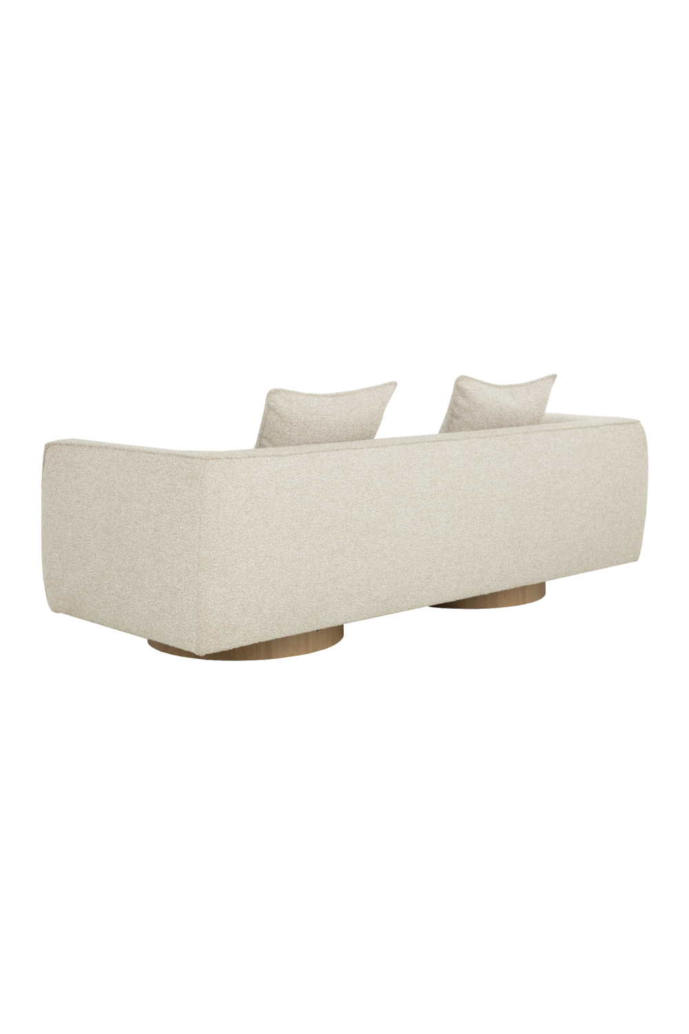 Round Oak Base Sofa by Splendido Mattis, alternate view 4
