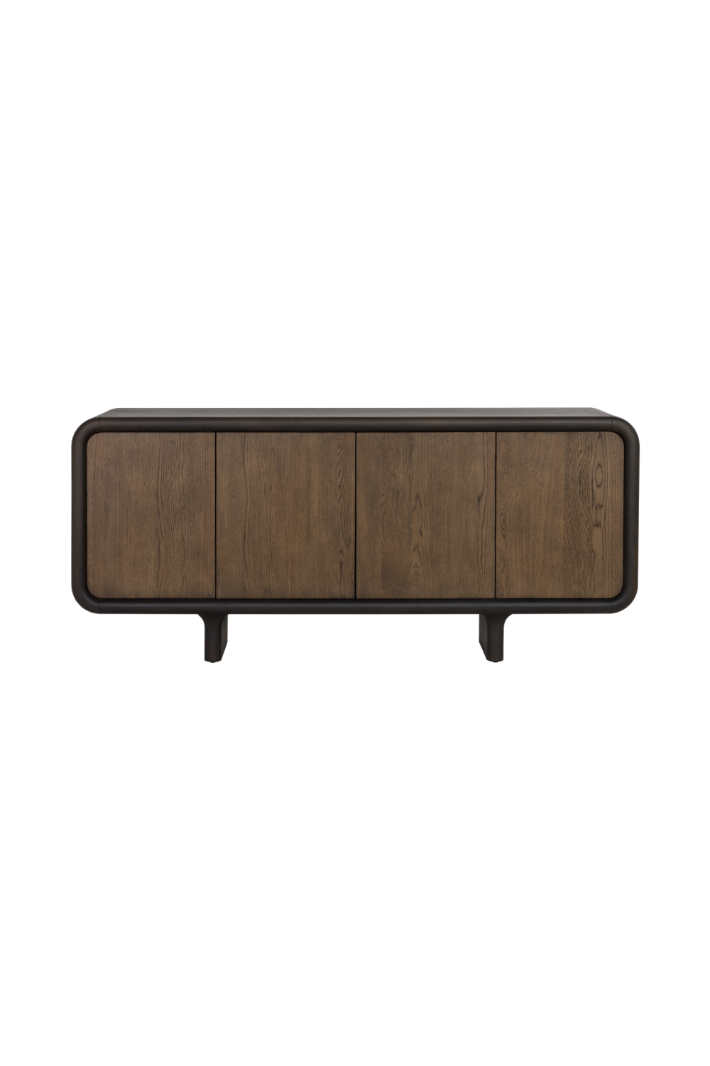 Modern European furniture - Brown Oak 4-Door Sideboard - www.oroa.com