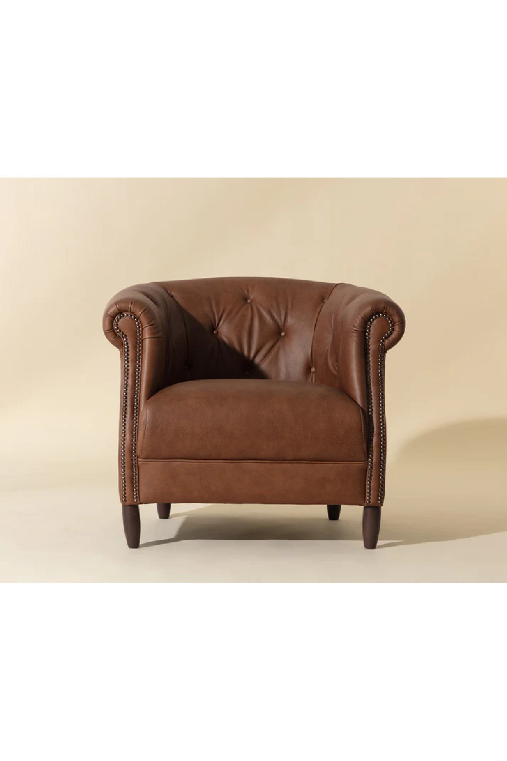 Modern European furniture - Leather Chesterfield Lounge Chair - www.oroa.com