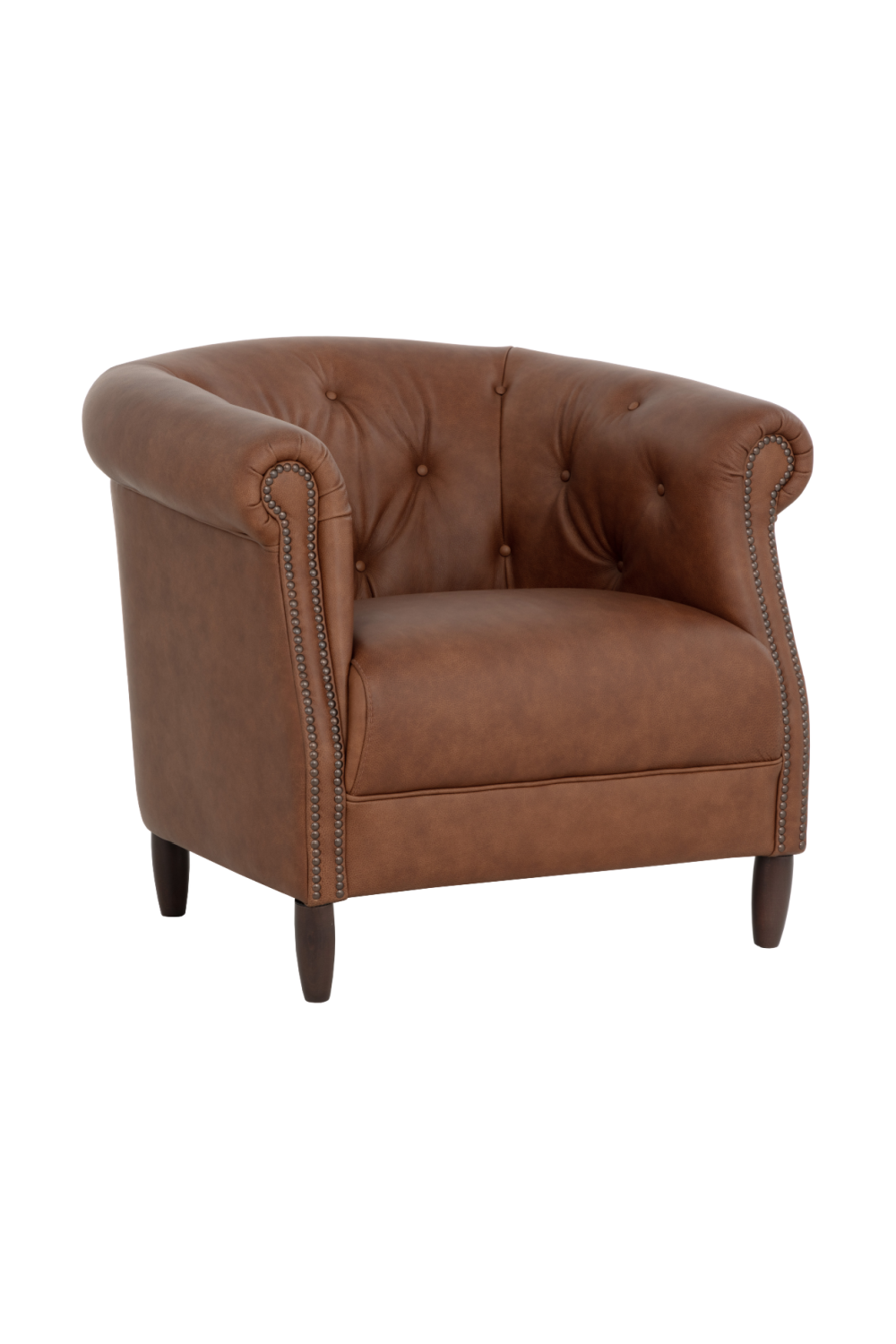 Leather Chesterfield Lounge Chair | Splendido Marjorie
