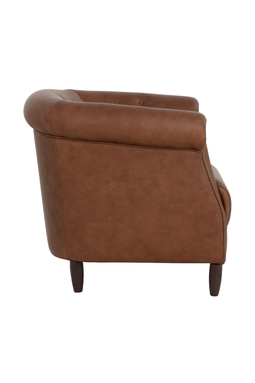 Leather Chesterfield Lounge Chair by Splendido Marjorie Accent Chair, alternate view 4