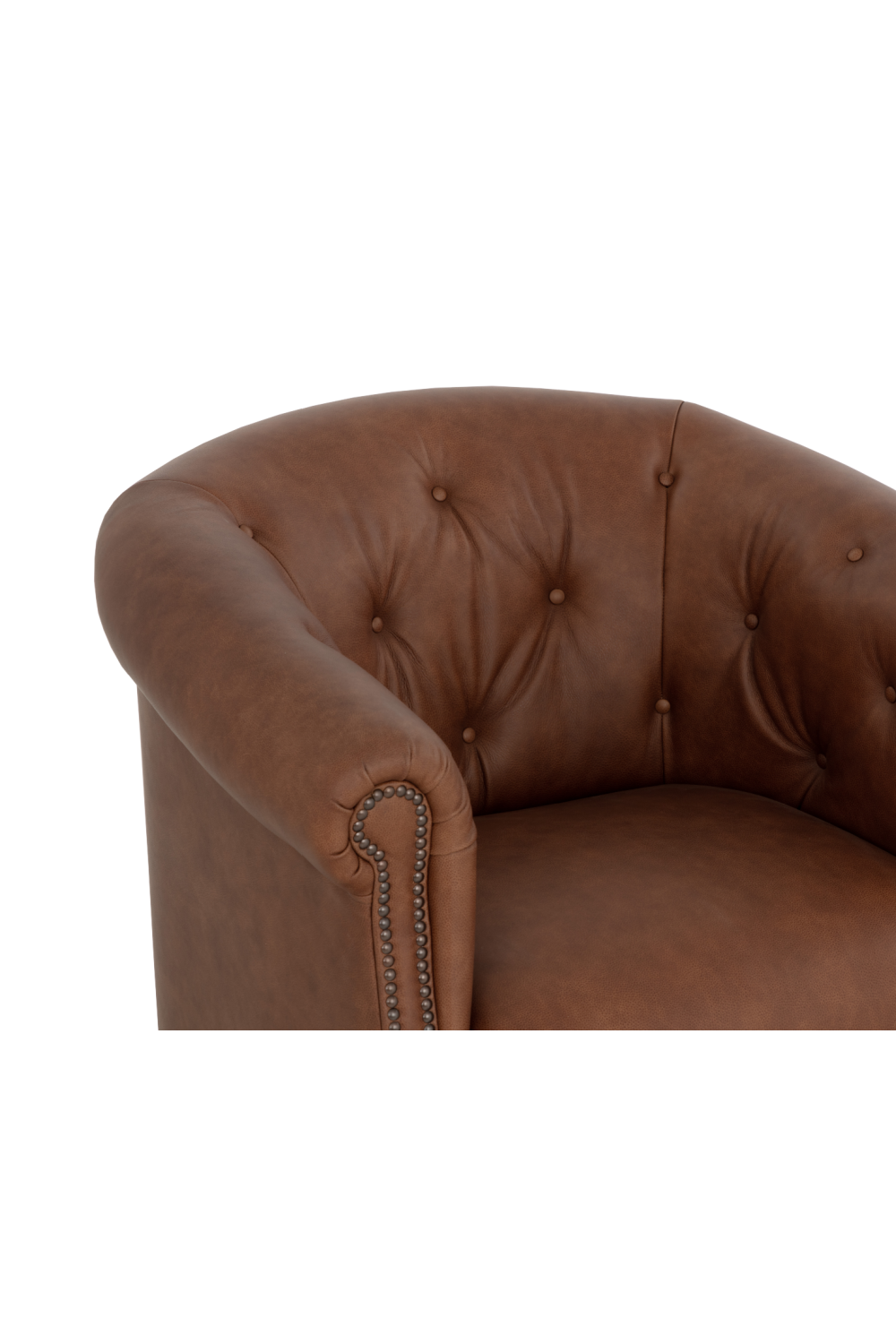 Leather Chesterfield Lounge Chair by Splendido Marjorie Accent Chair, alternate view 6