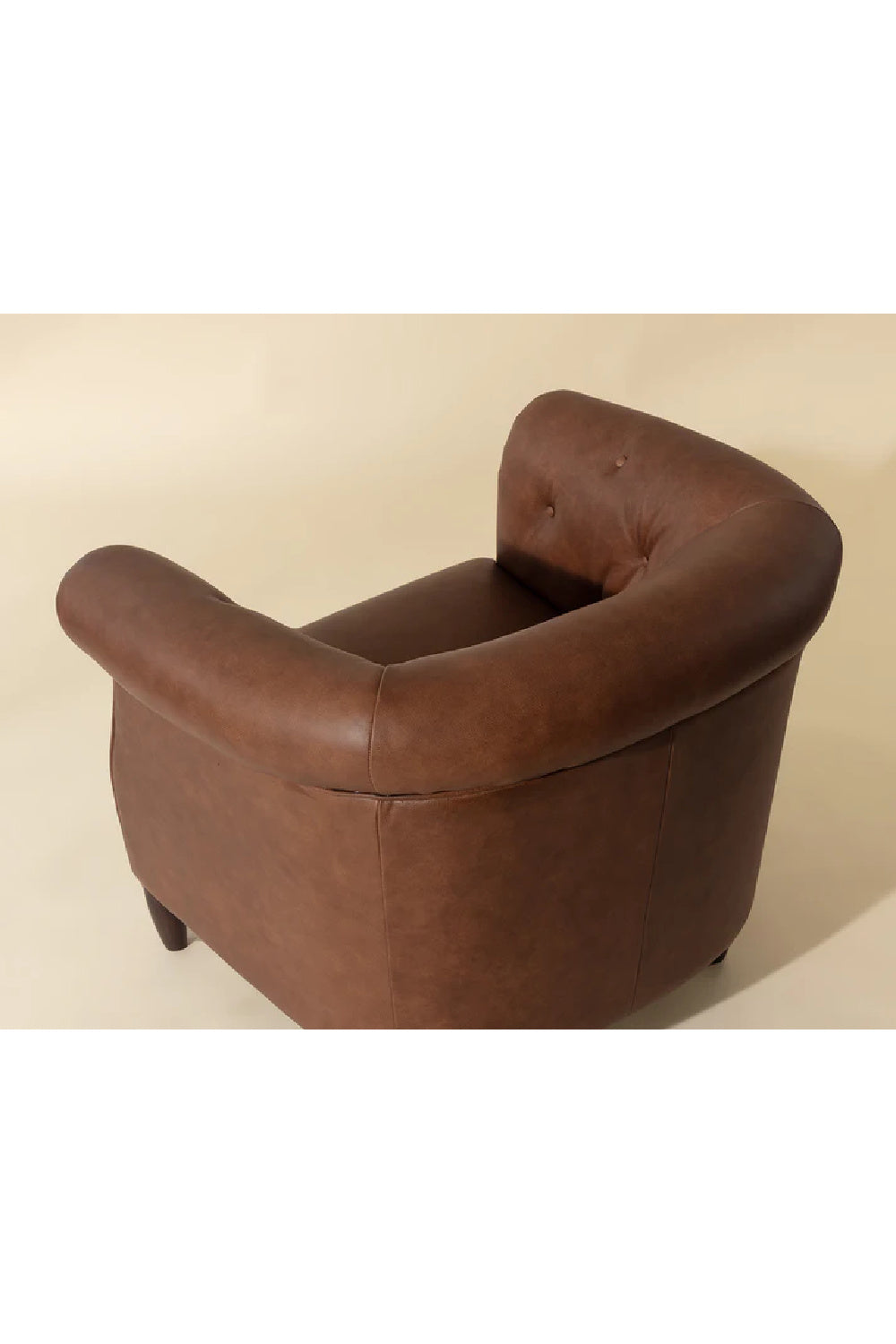Leather Chesterfield Lounge Chair by Splendido Marjorie Accent Chair, alternate view 9