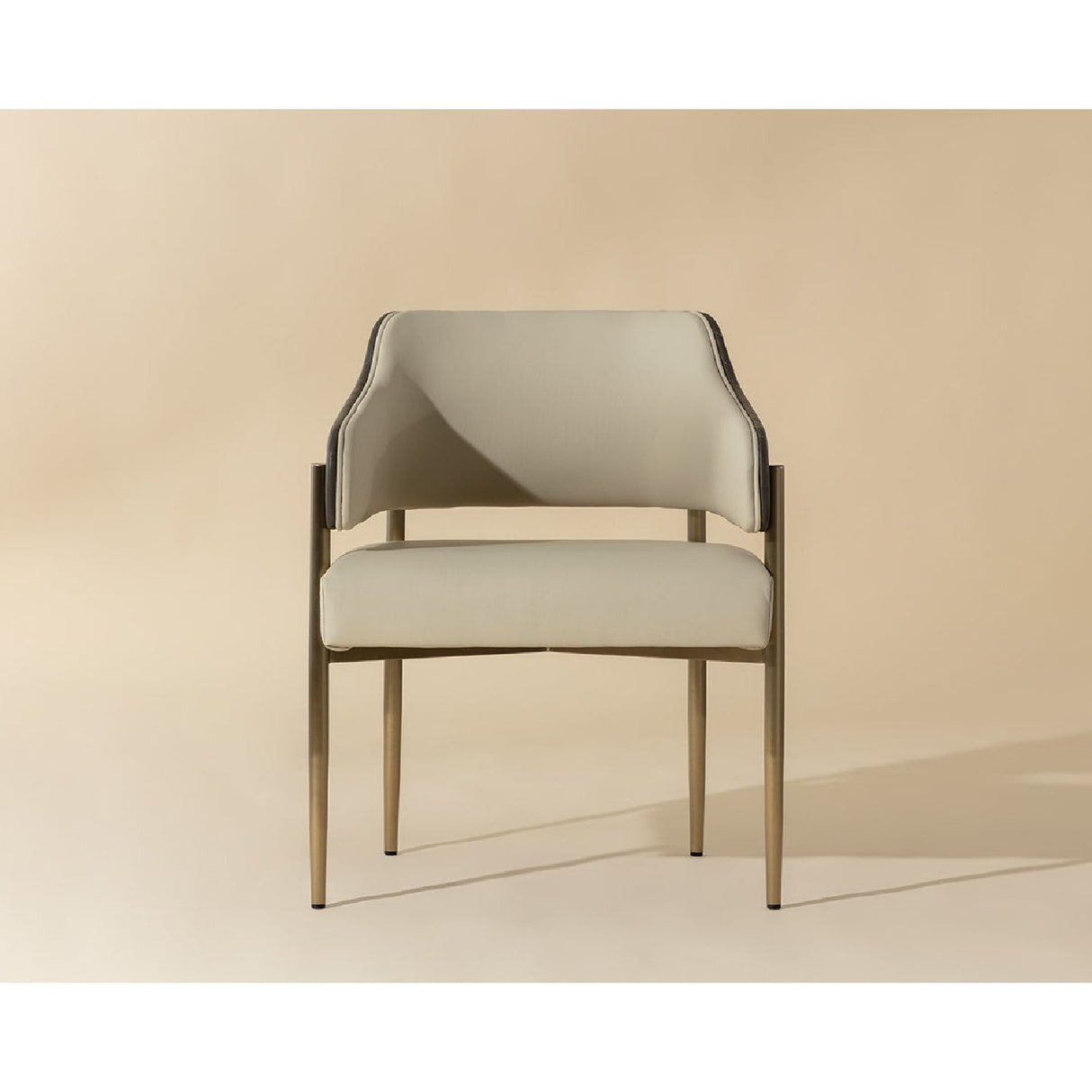 Cream Leather Dining Armchair by Splendido Tova Dining Chair, alternate view 8